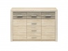 Design Plus Studio Kuchni & Salon Meblowy | CASTEL 09 sonoma jasna/MDF sonoma trufel - komoda | 