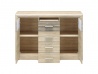 Design Plus Studio Kuchni & Salon Meblowy | CASTEL 09 sonoma jasna/MDF sonoma trufel - komoda | 