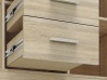 Design Plus Studio Kuchni & Salon Meblowy | CASTEL 09 sonoma jasna/MDF sonoma trufel - komoda | 