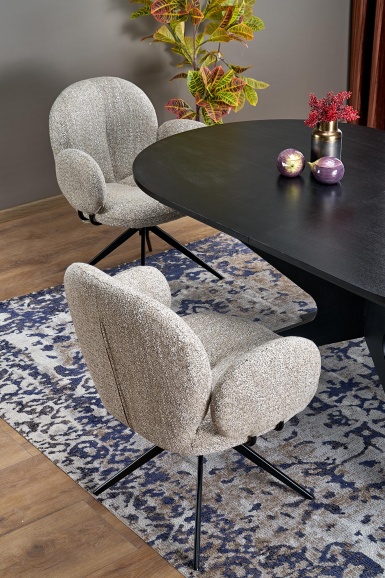 Design Plus Studio Kuchni & Salon Meblowy | SANDRO stół rozkładany, czarny (2p1szt) | 5905248135598