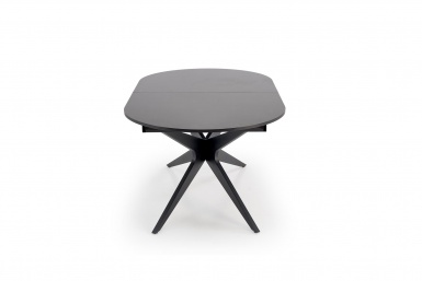 Design Plus Studio Kuchni & Salon Meblowy | SANDRO stół rozkładany, czarny (2p1szt) | 5905248135598