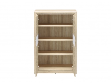 Design Plus Studio Kuchni & Salon Meblowy | CASTEL 05 sonoma jasna/MDF sonoma trufel - komoda | 