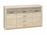 Design Plus Studio Kuchni & Salon Meblowy | CASTEL 08 sonoma jasna/MDF sonoma trufel - komoda | 
