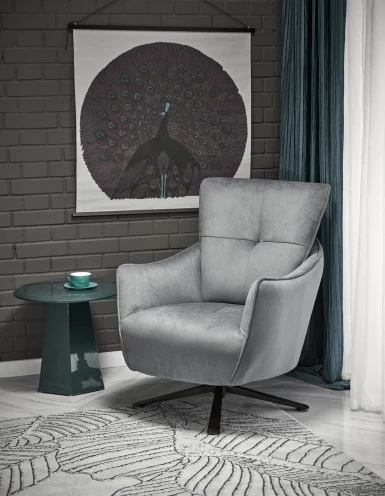 Design Plus Studio Kuchni & Salon Meblowy | SCAMPI fotel wypoczynkowy, popielaty (1p1szt) | 5905248135550