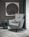 Design Plus Studio Kuchni & Salon Meblowy | SCAMPI fotel wypoczynkowy, popielaty (1p1szt) | 5905248135550