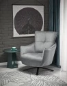 Design Plus Studio Kuchni & Salon Meblowy | SCAMPI fotel wypoczynkowy, popielaty (1p1szt) | 5905248135550