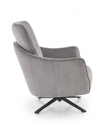 Design Plus Studio Kuchni & Salon Meblowy | SCAMPI fotel wypoczynkowy, popielaty (1p1szt) | 5905248135550