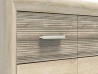Design Plus Studio Kuchni & Salon Meblowy | CASTEL 08 sonoma jasna/MDF sonoma trufel - komoda | 
