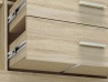 Design Plus Studio Kuchni & Salon Meblowy | CASTEL 08 sonoma jasna/MDF sonoma trufel - komoda | 