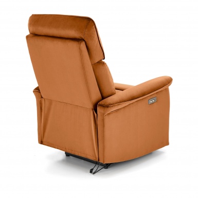 Design Plus Studio Kuchni & Salon Meblowy | SEMIR fotel z funkcja elektrycznego rozkładania / gniazdo USB, cynamonowy (2p1szt) | 2010001201816