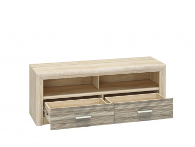 Design Plus Studio Kuchni & Salon Meblowy | CASTEL 13 sonoma jasna/MDF sonoma trufel - szfka RTV | 
