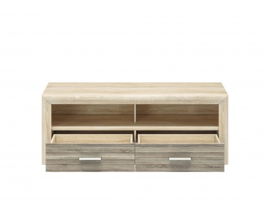 Design Plus Studio Kuchni & Salon Meblowy | CASTEL 13 sonoma jasna/MDF sonoma trufel - szfka RTV | 
