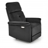 Design Plus Studio Kuchni & Salon Meblowy | SEMIR fotel z funkcja elektrycznego rozkładania / gniazdo USB, czarny (2p1szt) | 2010001201809