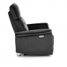 Design Plus Studio Kuchni & Salon Meblowy | SEMIR fotel z funkcja elektrycznego rozkładania / gniazdo USB, czarny (2p1szt) | 2010001201809