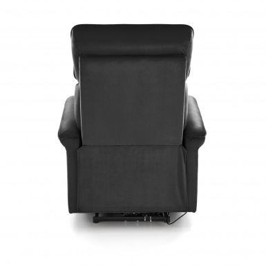 Design Plus Studio Kuchni & Salon Meblowy | SEMIR fotel z funkcja elektrycznego rozkładania / gniazdo USB, czarny (2p1szt) | 2010001201809