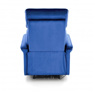 Design Plus Studio Kuchni & Salon Meblowy | SEMIR fotel z funkcja elektrycznego rozkładania / gniazdo USB, granatowy (2p1szt) | 2010001201823