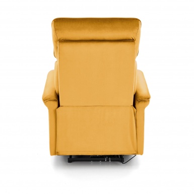 Design Plus Studio Kuchni & Salon Meblowy | SEMIR fotel z funkcja elektrycznego rozkładania / gniazdo USB, musztardowy (2p1szt) | 2010001201830