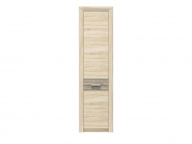 Design Plus Studio Kuchni & Salon Meblowy | Castel 03 prawy sonoma jasna/MDF sonoma trufel - regał | 