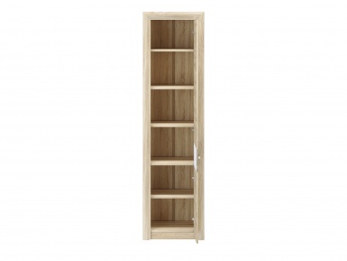 Design Plus Studio Kuchni & Salon Meblowy | Castel 03 prawy sonoma jasna/MDF sonoma trufel - regał | 