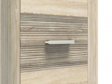 Design Plus Studio Kuchni & Salon Meblowy | Castel 03 prawy sonoma jasna/MDF sonoma trufel - regał | 