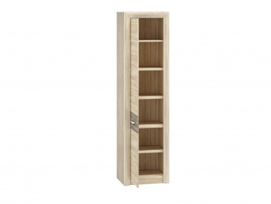 Design Plus Studio Kuchni & Salon Meblowy | Castel 03 lewy sonoma jasna/MDF sonoma trufel - regał | 