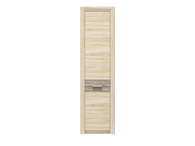 Design Plus Studio Kuchni & Salon Meblowy | Castel 03 lewy sonoma jasna/MDF sonoma trufel - regał | 