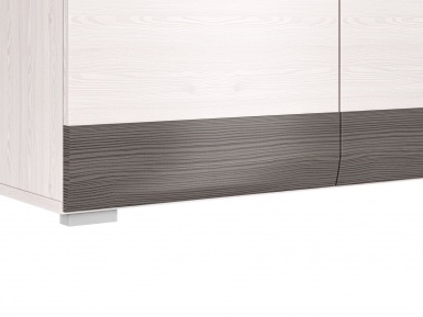 Design Plus Studio Kuchni & Salon Meblowy | BLANCO 06 sosna śnieżna/MDF new grey - komoda | 