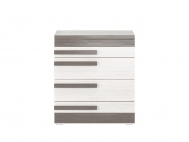 Design Plus Studio Kuchni & Salon Meblowy | BLANCO 08 sosna śnieżna/MDF new grey - komoda | 