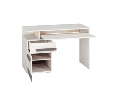 Design Plus Studio Kuchni & Salon Meblowy | BLANCO 11 sosna śnieżna/MDF new grey - biurko | 