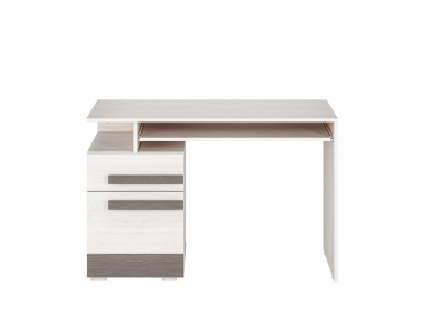 Design Plus Studio Kuchni & Salon Meblowy | BLANCO 11 sosna śnieżna/MDF new grey - biurko | 