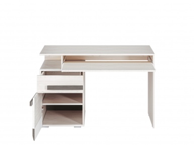Design Plus Studio Kuchni & Salon Meblowy | BLANCO 11 sosna śnieżna/MDF new grey - biurko | 