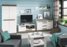 Design Plus Studio Kuchni & Salon Meblowy | BLANCO 11 sosna śnieżna/MDF new grey - biurko | 