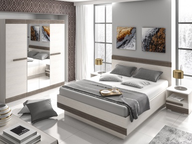 Design Plus Studio Kuchni & Salon Meblowy | BLANCO 11 sosna śnieżna/MDF new grey - biurko | 
