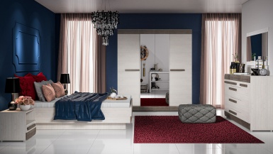 Design Plus Studio Kuchni & Salon Meblowy | BLANCO 11 sosna śnieżna/MDF new grey - biurko | 