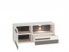 Design Plus Studio Kuchni & Salon Meblowy | BLANCO 10 sosna śnieżna/MDF new grey - szafka RTV | 