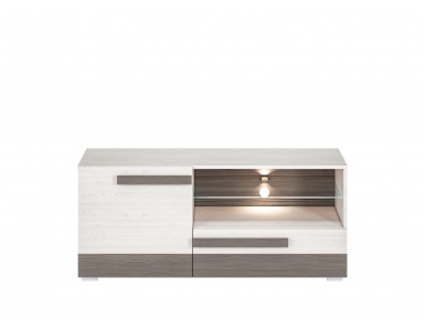 Design Plus Studio Kuchni & Salon Meblowy | BLANCO 10 sosna śnieżna/MDF new grey - szafka RTV | 