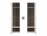 Design Plus Studio Kuchni & Salon Meblowy | BLANCO 19 sosna śnieżna/MDF new grey - szafa | 