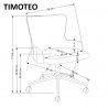 Design Plus Studio Kuchni & Salon Meblowy | TIMOTEO fotel gabinetowy ciemny zielony (1p1szt) | 2010001195276