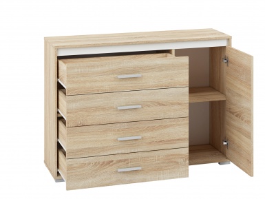 Design Plus Studio Kuchni & Salon Meblowy | Avo 12 sonoma jasna - komoda | 
