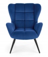 Design Plus Studio Kuchni & Salon Meblowy | TYRION fotel wypoczynkowy granatowy | 2010001189763