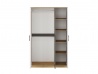 Design Plus Studio Kuchni & Salon Meblowy | FINI 02 korpus dąb artisan/front biały/wstawka antracyt - szafa | 
