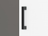 Design Plus Studio Kuchni & Salon Meblowy | FINI 02 korpus dąb artisan/front biały/wstawka antracyt - szafa | 