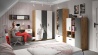 Design Plus Studio Kuchni & Salon Meblowy | FINI 02 korpus dąb artisan/front biały/wstawka antracyt - szafa | 