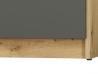 Design Plus Studio Kuchni & Salon Meblowy | FINI 05 korpus dąb artisan/front biały/wstawka antracyt - regał | 