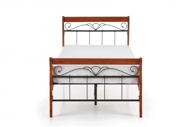 Design Plus Studio Kuchni & Salon Meblowy | VERONICA łóżko 90 cm czereśnia ant./czarny (4p1szt.) | 2010001133643