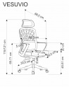 Design Plus Studio Kuchni & Salon Meblowy | VESUVIO fotel gabinetowy czarny | 2010001204527
