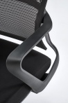 Design Plus Studio Kuchni & Salon Meblowy | VESUVIO fotel gabinetowy czarny | 2010001204527