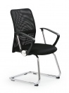 Design Plus Studio Kuchni & Salon Meblowy | VIRE SKID fotel pracowniczy czarny | 2010000177631