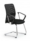Design Plus Studio Kuchni & Salon Meblowy | VIRE SKID fotel pracowniczy czarny | 2010000177631