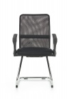 Design Plus Studio Kuchni & Salon Meblowy | VIRE SKID fotel pracowniczy czarny | 2010000177631